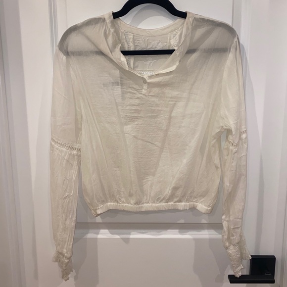 Woven Cream Top - Picture 2 of 6